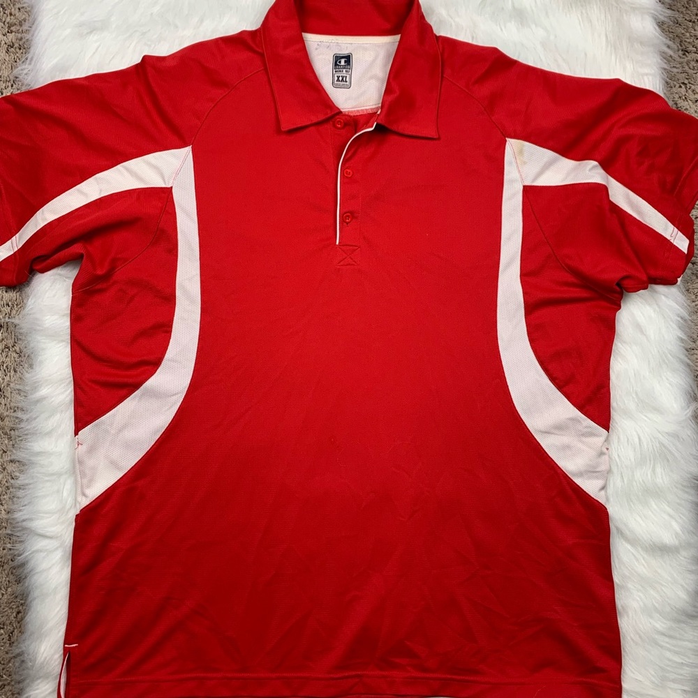 Vintage Champion Mens Red Shirt XXL